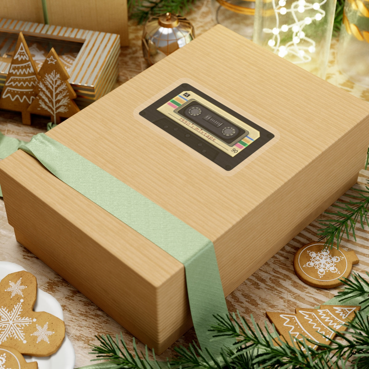 Cassette tape hand drawn sticker